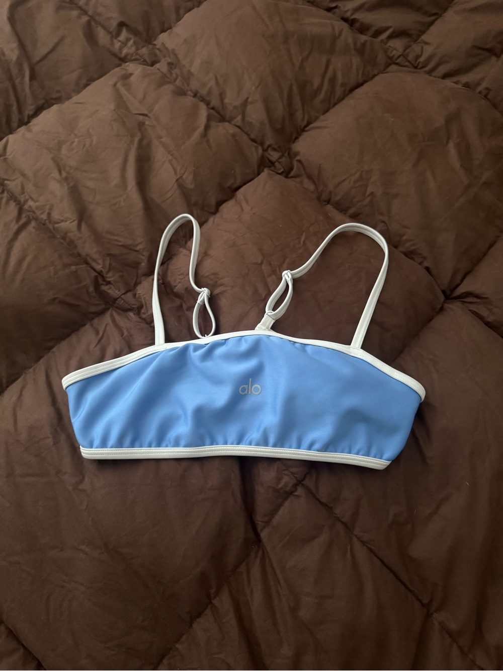 ALO Yoga Sky Blue sports bra